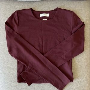 Babaton Contour Crew Longsleeve size small (Maroon)